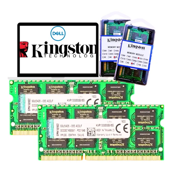 Memórias Ram Kingston Ddr3 2x8gb P/ Dell Insprion N4050