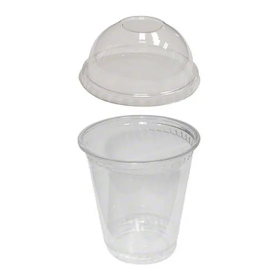Vasos Pet Con Tapa Tipo Domo De 5 Onzas