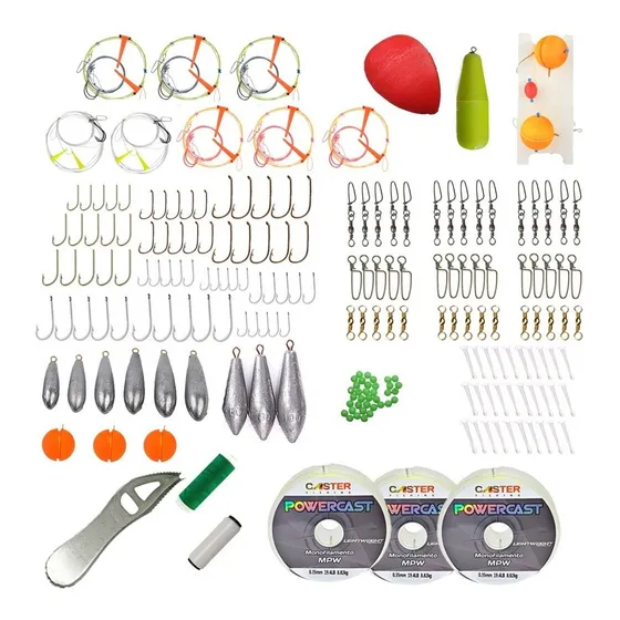 Kit Articulos Pesca Completo Río Mar Pejerrey Lineas Tanza