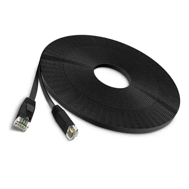 Cable Red Plano De 30 Metros Categoría 6 Cat6 Rj45 Utp Ether