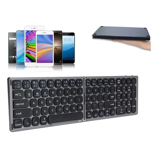 Teclado Inalambrico Plegable Bluetooth Mini Teclado Portátil