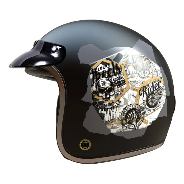 Casco Vertigo Scrash Vintage Abierto