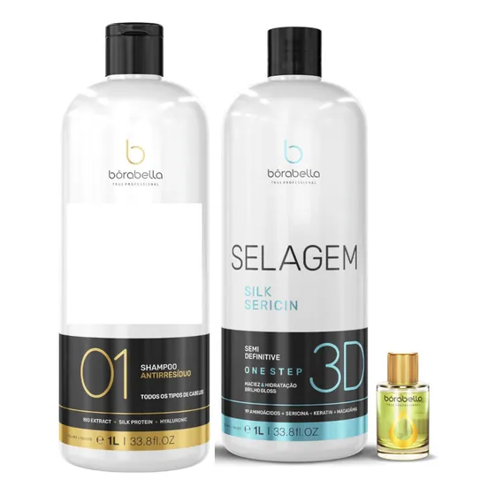 Borabella 3d Selagem Organica Semi Definitiva +shampoo
