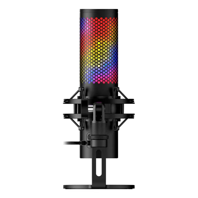 Micrófono Usb Hyperx Quadcast 2 S Con Iluminación Rgb Negro