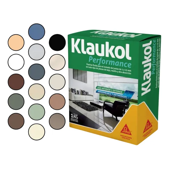 Pastina Klaukol 1 Kilo Kg Performance Porcelanato Colores