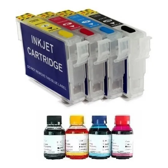 Cartucho Recarregável P/ Epson Xp214 Chave Ativação Tintas 