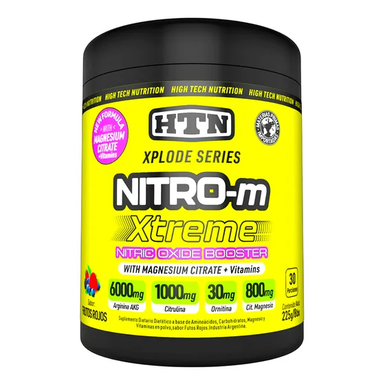 Nitric Oxide 180 Grs Htn Arginina Citrulina Sin Tacc Vegano