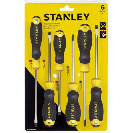 Destornilladores Stanley Grip Imantados Stmt 60060