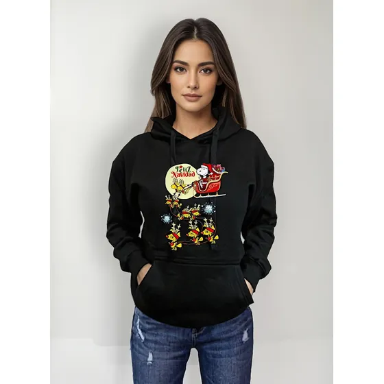 Poleron Navidad Anime Snoopy #9