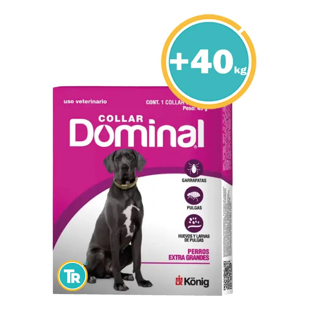 Collar Dominal Konig Anti Pulgas Y Garrapatas Raza Extra Grande