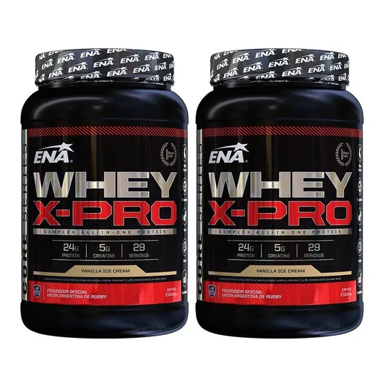 Whey X Pro Ena 2 X 1 Kg Proteina potenciada Creatina Taurina