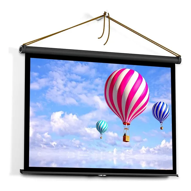 Pantalla Proyector 50  Proyeccion Plegable Cine Casa Para