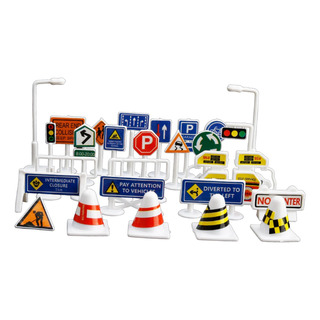 Juego De Señales De Tráfico En Miniatura Para Maquetas B Juego De Señales De Tráfico En Miniatura Para Maquetas B