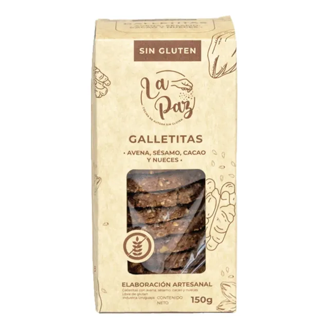 Galletas La Paz Sin Gluten Y Sin Lactosa 150g - Graviola