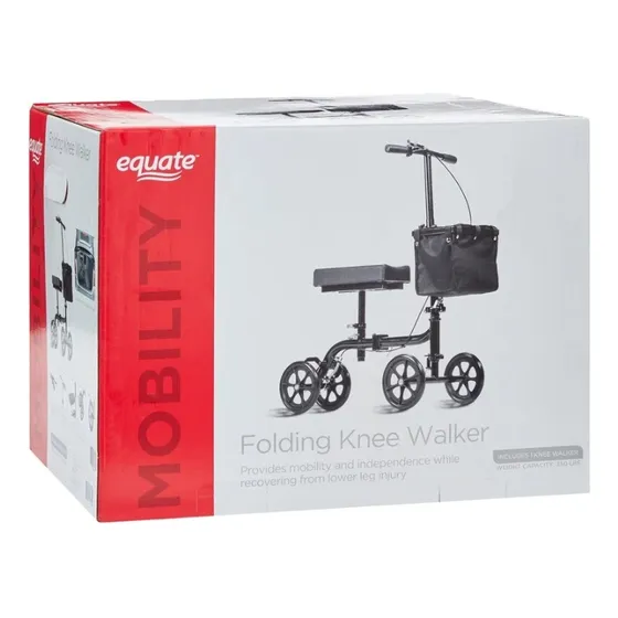 Andador Plegable Para Rodilla Marca Equate Caja Abierta