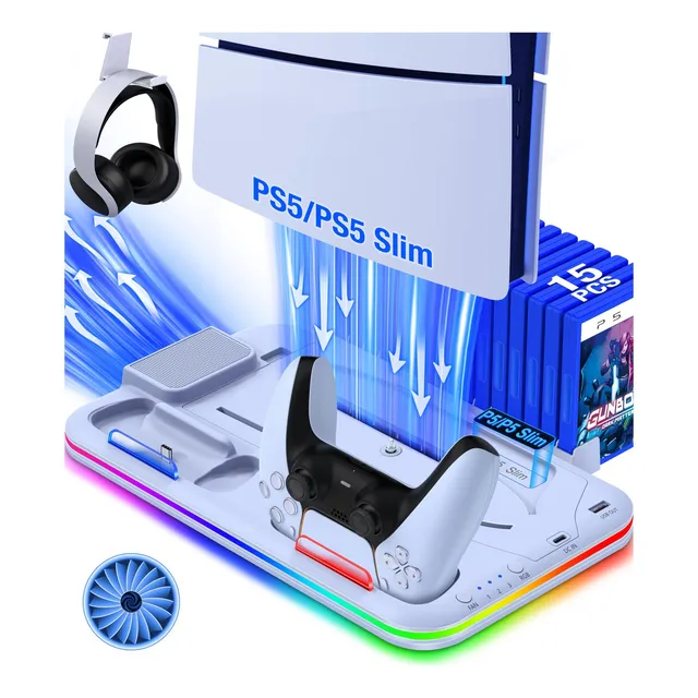 Base de cargador enfriadora para Ps5/ps5 slim controles