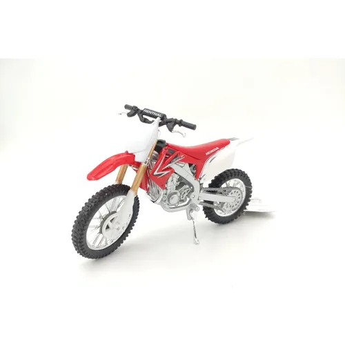 Miniatura De Moto 1:18 Cross Maisto Coleção Ferro Cor Honda Crf450r Vermelho