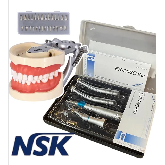 Nsk Typodont Turbina Odontologica Kit Completo Push Botón