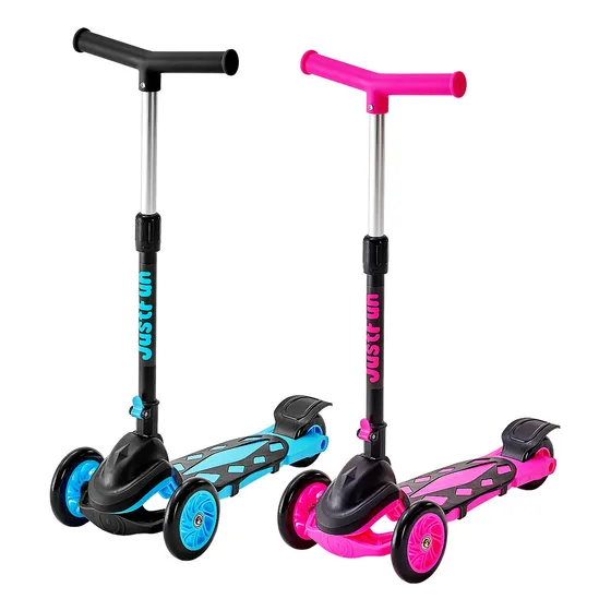 Patinete Radical Infantil Ajustável 3 Rodas Para Criança Cor Azul