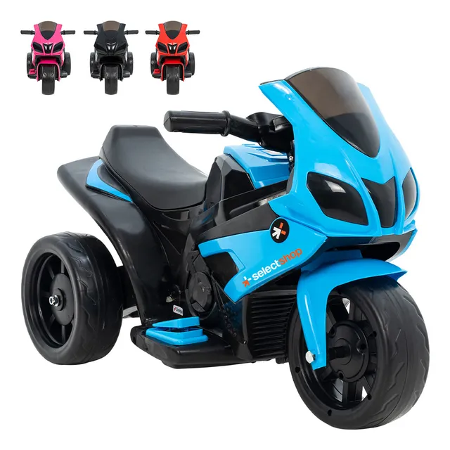 Moto Eléctrica Montable Niño Motocicleta Infantil Recargable Color Azul SelectShop