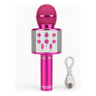Microfone KaraokĂȘ Sem Fio Bluetooth Infantil De Brinquedo Microfone KaraokĂȘ Sem Fio Bluetooth Infantil De Brinquedo