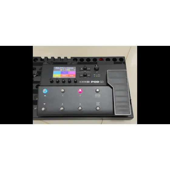 Pedal De Efeito Line 6 Pod Go Preto
