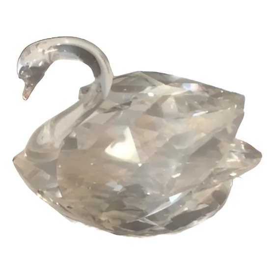 Figura Cisne De Cristal Swarovsky Genuino
