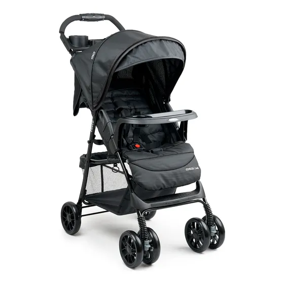 Carrinho de Bebê Cosco Kids, Griffy, Preto