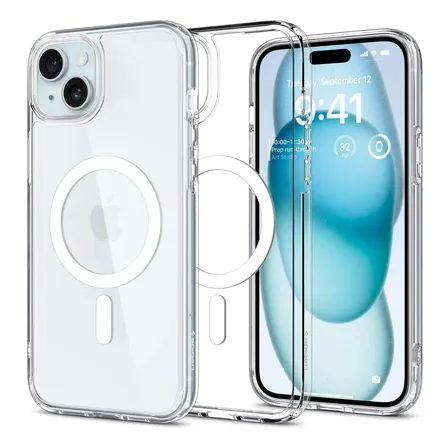Carcasa Antigolpes Magnética Para Magsafe iPhone 15 Normal Transparente