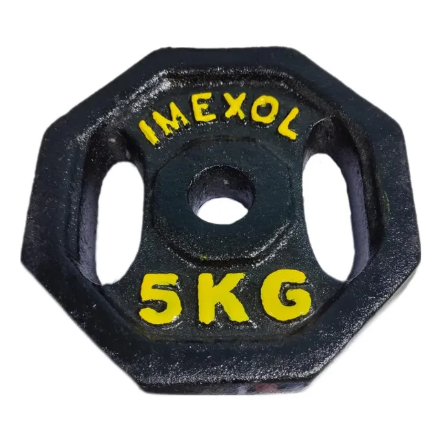 Disco Hexagonal De 5kg Para Entrenamiento Y Ejercicio