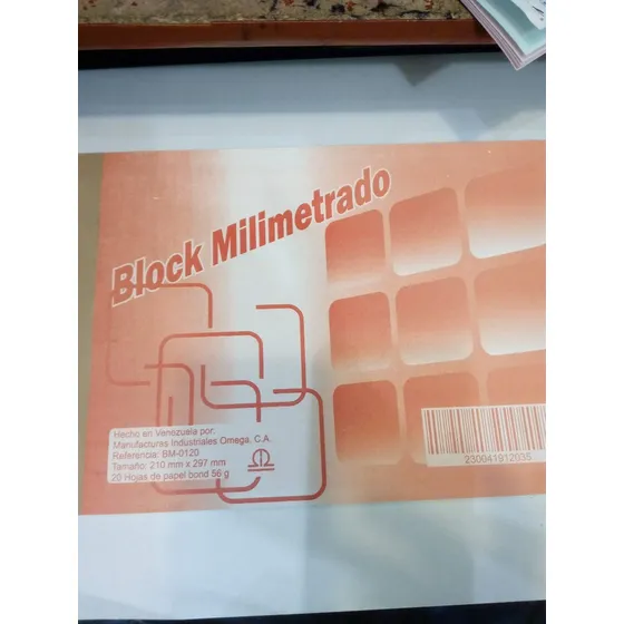 Block Milimetrado Block Rotulado Block Sin Rotular 20 Hojas