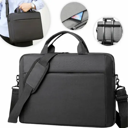 Capa Notebook 14 15 15.6 16 17 Polegadas Maleta Case Resistente Pasta Bolsa Alça Organizadora Preta Notnull Preto