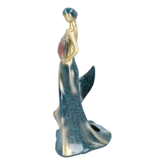 Soporte Para Botella Vino Figura Niña Mostrador Bar Hogar