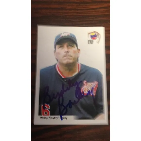 Rigoju Barajita Autografiada Buddy Bailey Album Panini