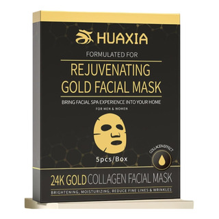 Máscara Facial Rejuvenescedora De Hidro Colágeno Huaxia 24k Máscara Facial Rejuvenescedora De Hidro Colágeno Huaxia 24k