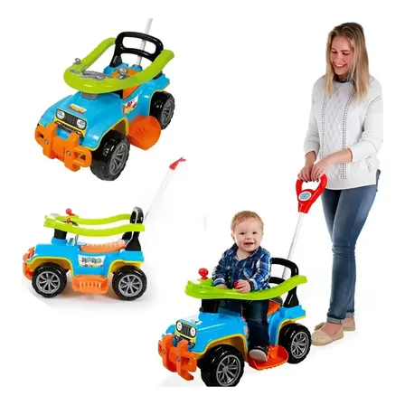 Carrinho Infantil Passeio Jip Jip Quadriciclo Andador Color Colorido