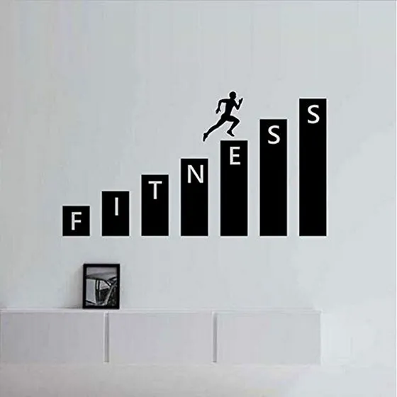 Vinilo Decorativo Fitness Gym Para Pared - Cm