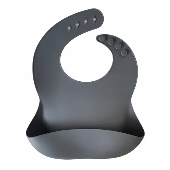Babero Alimentación Silicona Ajustable Con Bolsillo Storki