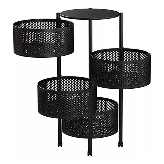 Mueble Organizador Cocina Cestas Giratorias Frutas Verduras 