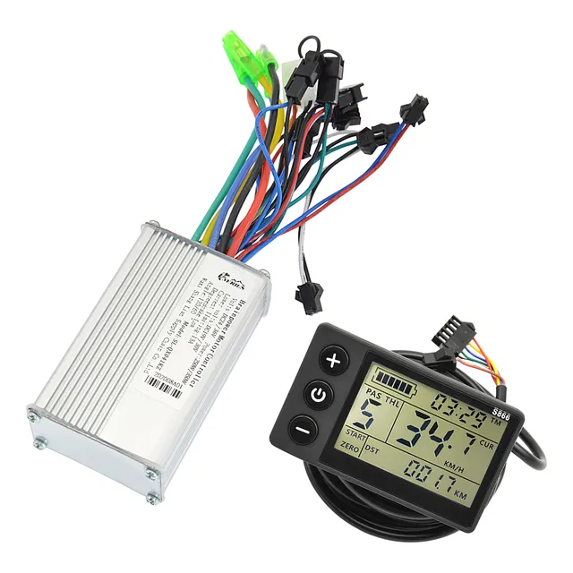 Kit De Controlador Y Pantalla Lcd Para Bicicletas Eléctricas