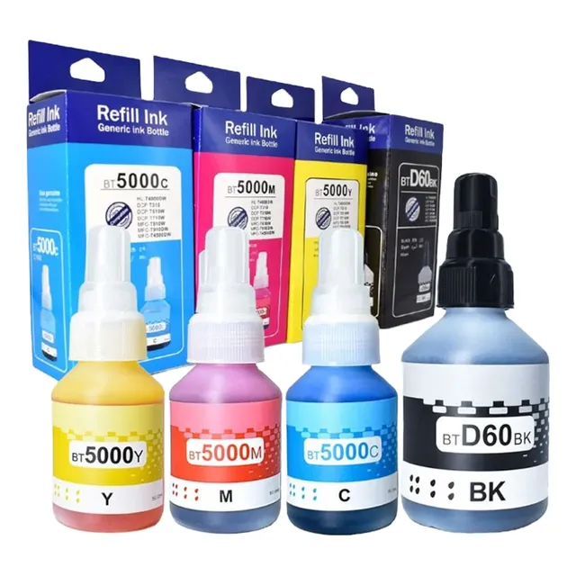 Kit 4 Tintas Compatible Con Brother D60bk Bt5001 Dcp 520 