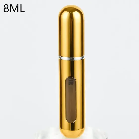 Atomizador Perfume Portatil Gold Dispensador Recargable 8ml