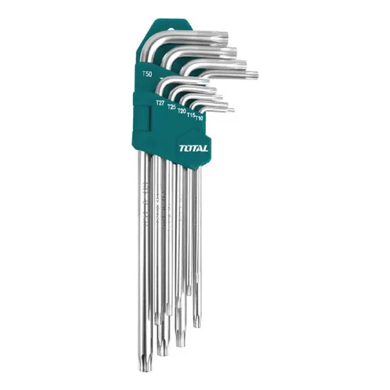 Juego Llaves Allen Estrella Torx 9 Piezas Total Tht106391