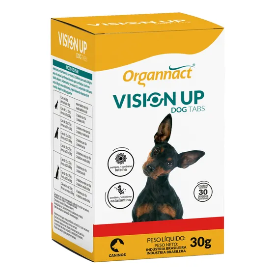 Vision Up Dog Tabs 30g 30 Tabletes Suplemento - Organnact