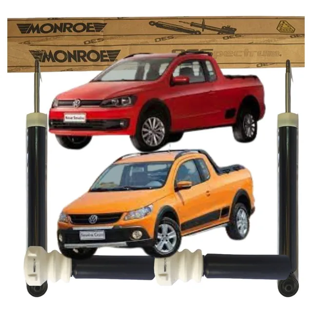Par Amortecedores Traseiros Kit Saveiro G5 G6 2008 A 2021  
