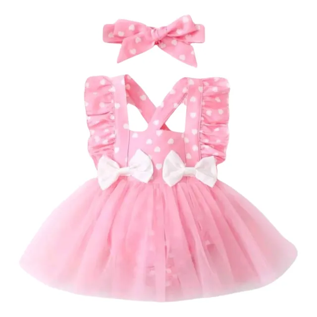 Vestido De Minnie Rosa Con Lazos