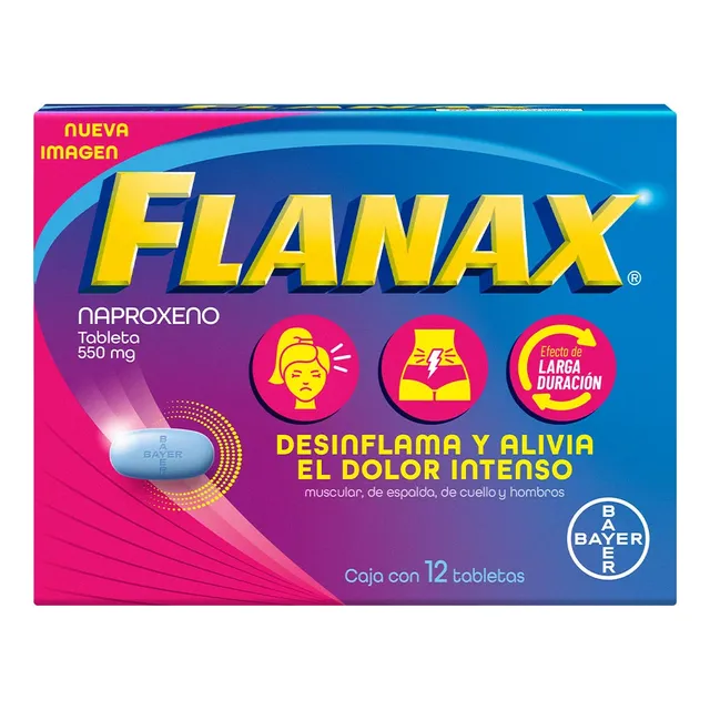 Flanax Tableta 550 Mg, 12 Tabletas