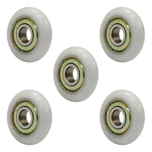 Kit 5 Roldanas 30mm Com Rolamento 608 Zz