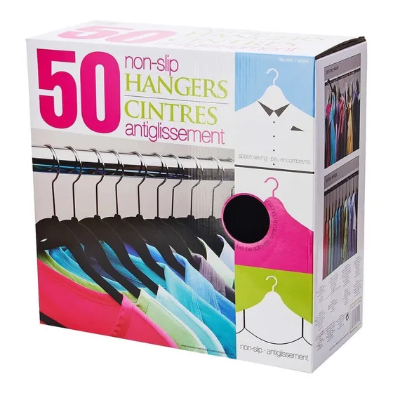 Ganchos Kirkland Perchas Ropa Antideslizantes Hangers Set 50