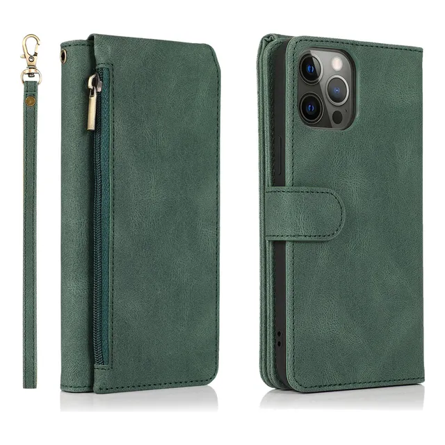 A+ Capa Tipo Carteira Para iPhone 15 Pro Max S20plus Com